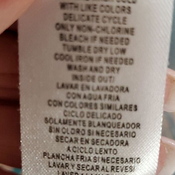 Rafael tourqwise Polka-dot top. Sleevless size small cowl neck. 100% cotton. - Picture 7 of 7